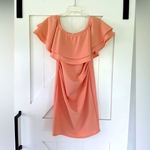PinkBlush off the shoulder maternity dress